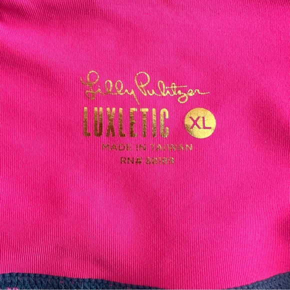 Lilly Pulitzer Weekender Luxletic Crop Leggings Tropical Bright Colors Size XL - Picture 7 of 14